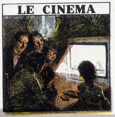 Pokaz kinowy. około 1920 roku. autorstwa French School