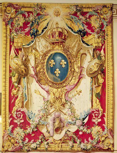 Herb francuskiej rodziny królewskiej autorstwa French School