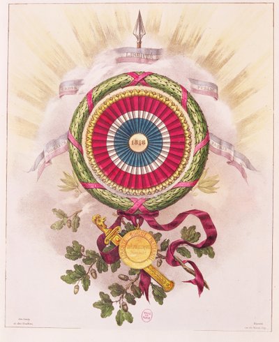 Kokarda, godło 1848 autorstwa French School