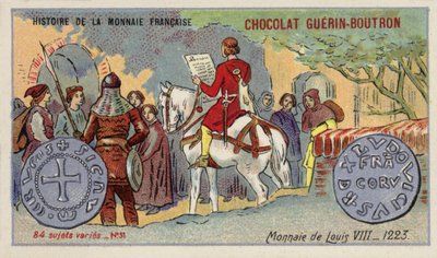 Monety Ludwika VIII autorstwa French School