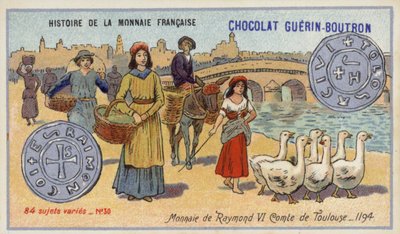 Monety Raymonda VI, hrabiego Tuluzy autorstwa French School