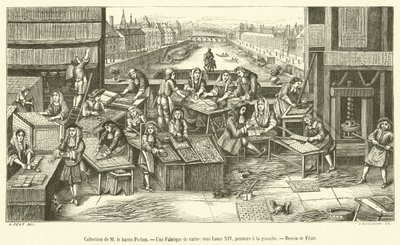 Kolekcja M le Baron Pichon, Fabryka Kart za Ludwika XIV (grafika) autorstwa French School