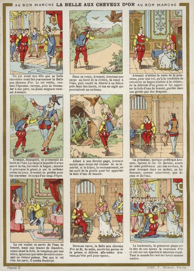 Komiks - Piękno ze złotymi włosami autorstwa French School