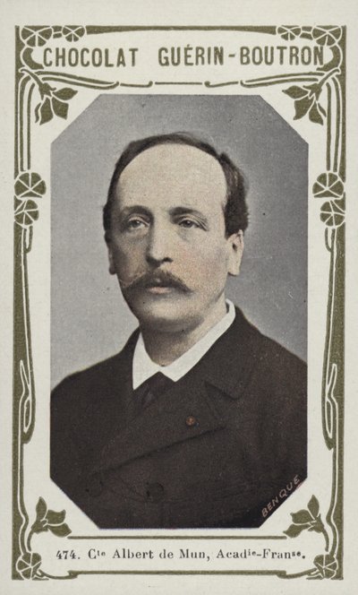 Hrabia Albert de Mun, Academie-Francaise (kolorowe zdjęcie) autorstwa French School
