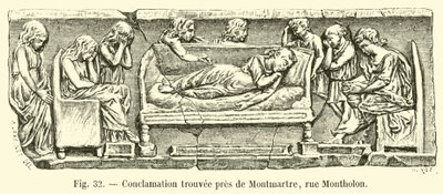 Konklamacja znaleziona w pobliżu Montmartre, rue Montholon autorstwa French School