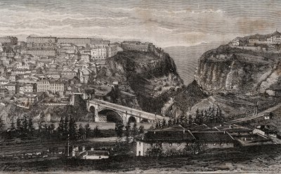 Konstantyn (Algieria) - grawer w „”La France illustree: geografia, historia, administracja statystyczna”” autorstwa V.A. Słodowo-Brązowy. 1884 autorstwa French School