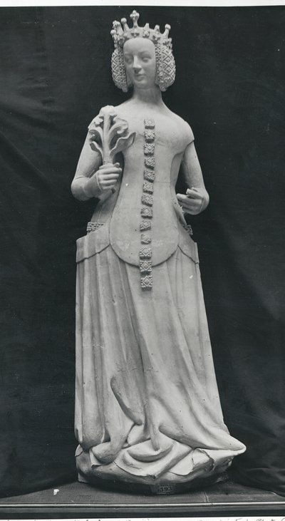 Kopia posągu Izabeli Bawarskiej (1371-1435) autorstwa French School