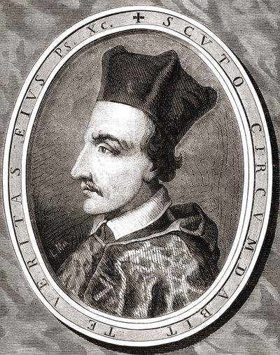 Cornelius Jansen, biskup Ypres, rytowany przez Pannemakera według Latenacciego, z „Histoire de la Revolution Francaise” Louisa Blanca (1811-82) autorstwa French School