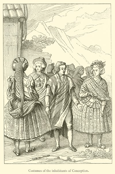 Stroje mieszkańców Poczęcia (grafika) autorstwa French School