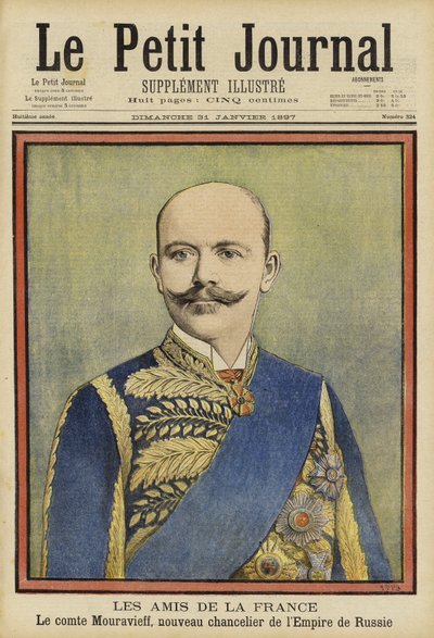 Hrabia Michaił Murawiow, rosyjski minister spraw zagranicznych autorstwa French School