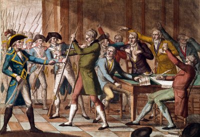 Zamach stanu 18 Fructidor (4 września 1797). autorstwa French School