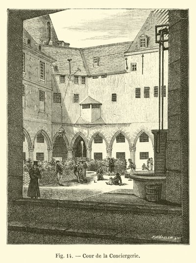 Sąd Conciergerie autorstwa French School