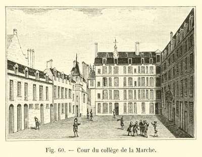 Dziedziniec kolegium Marche autorstwa French School