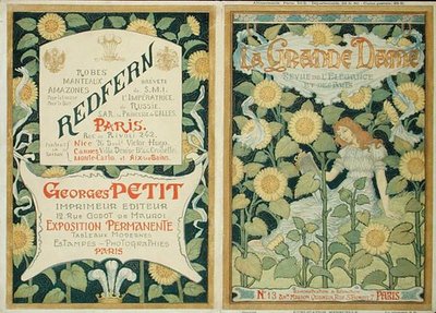 Projekt okładki „La Grande Dame”, ok. 1890 (kolor lito) autorstwa French School