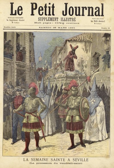 Okładka Le Petit Journal, 28 marca 1891 r. autorstwa French School