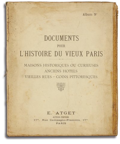 Okładka albumu "Documents for the History of Old Paris" Eugene