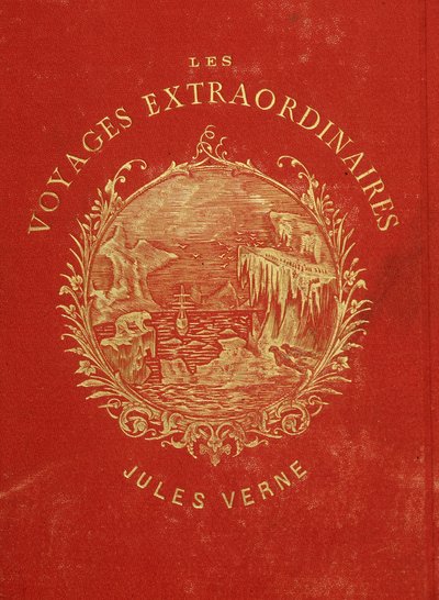 Okładka kolekcji „Les Voyages Extraordinary”” autorstwa Julesa Verne