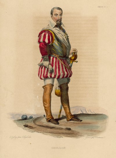Crillon (kolorowy grawerunek) autorstwa French School