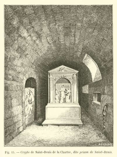 Krypta Saint-Denis de la Chartre, znana jako więzienie Saint-Denis autorstwa French School
