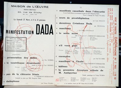 Manifestacja Dada, ok. 1921 autorstwa French School