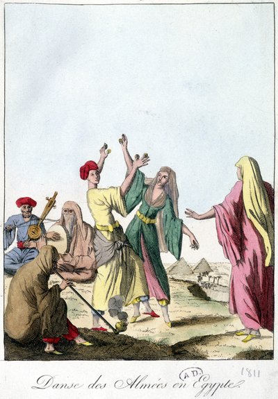 Taniec Almie w Egipcie. 1811. autorstwa French School