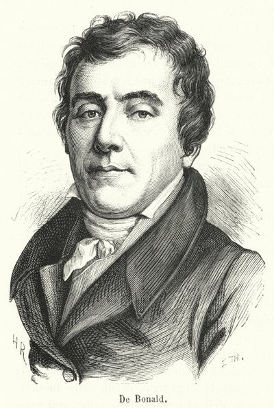 De Bonald (grawerunek) autorstwa French School