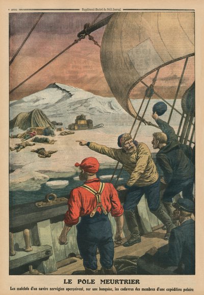 Zabójczy Polak, ilustracja na tylnej okładce z „Le Petit Journal”, dodatek illustre, 10.08.1913 r. autorstwa French School