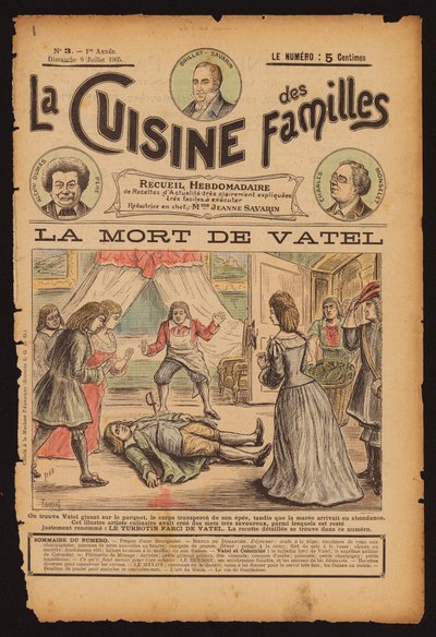 Śmierć francuskiego szefa kuchni Francoisa Vatela autorstwa French School