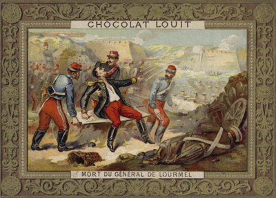 Śmierć generała Lourmela, bitwa pod Inkerman, wojna krymska, 1854 autorstwa French School