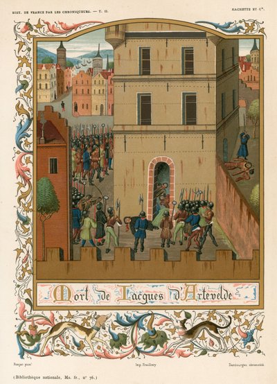 Śmierć Jacquesa dArtevelde autorstwa French School