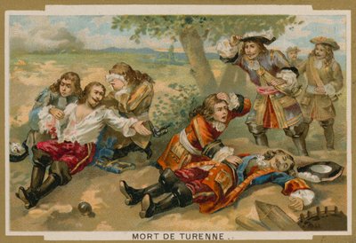 Śmierć marszałka Turenne w bitwie pod Salzbach, 27 lipca 1675 autorstwa French School