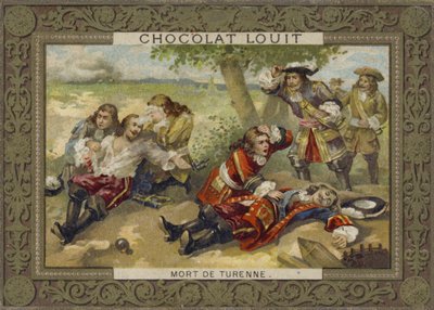 Śmierć marszałka Turenne w bitwie pod Salzbach, 27 lipca 1675 autorstwa French School
