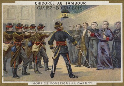 Śmierć prałata Darboya, arcybiskupa Paryża, 1871 r. autorstwa French School