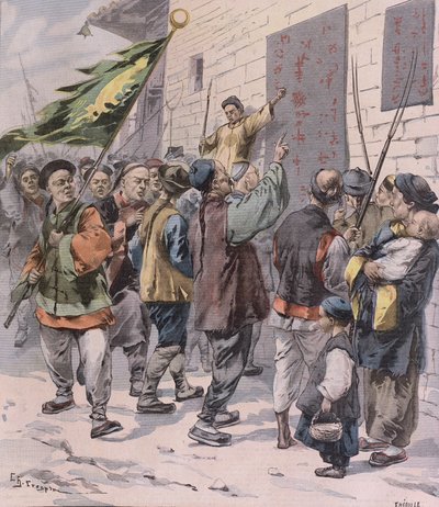 Śmierć cudzoziemcom, z Le Petit Parisien, 15 lipca 1900 autorstwa French School