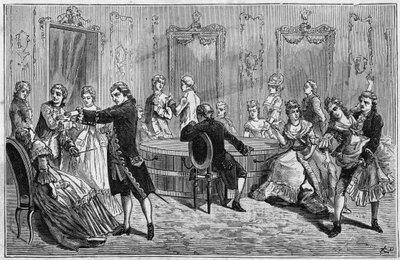 Demonstracja Frederica Antoine Mesmera (Franz Anton Mesmer autorstwa French School
