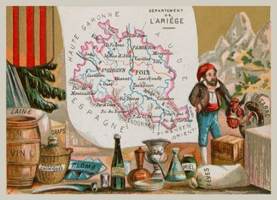 Departament Ariege w południowo-zachodniej Francji autorstwa French School