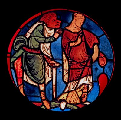 Przedstawiający diabła i kobietę, ex Ste Chapelle, gniada D autorstwa French School