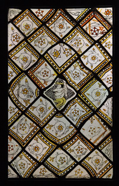 Przedstawiający panel grisaille, pierwotnie z opactwa St Denis autorstwa French School