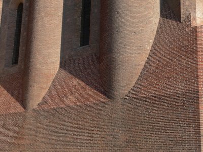 Przedstawiający szczegół muru autorstwa French School