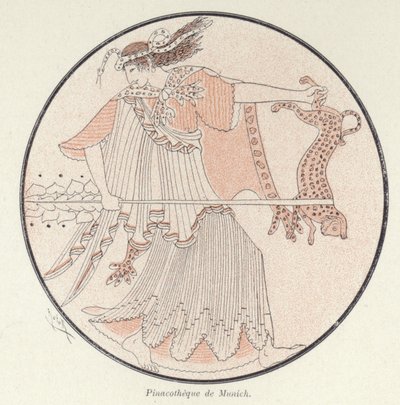Fragment greckiej ceramiki (kolor lito) autorstwa French School