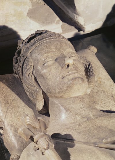 Fragment wizerunku Filipa III Śmiałego (marmur) autorstwa French School