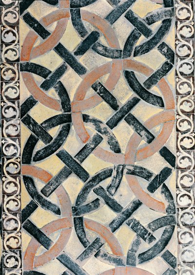Fragment chodnika z Chapelle de la Vierge (kamień) autorstwa French School