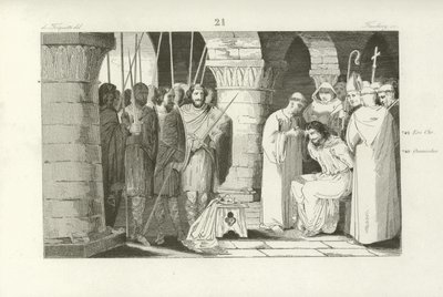 Detronizacja Childeryka III, króla Franków, 752 autorstwa French School