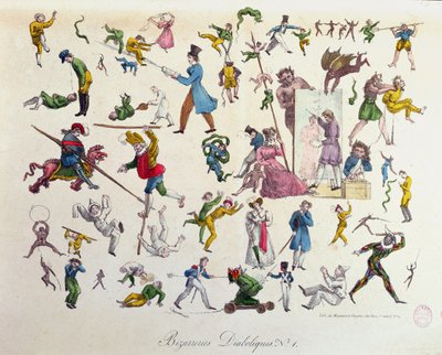 Diabelskie dziwactwa, 1823 autorstwa French School