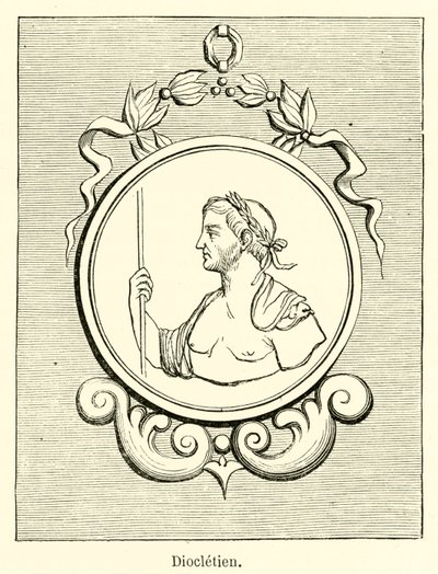 Dioklecjan (grawerunek) autorstwa French School