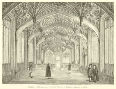Divinity School, Bodleian Library, Oxford (grafika) autorstwa French School
