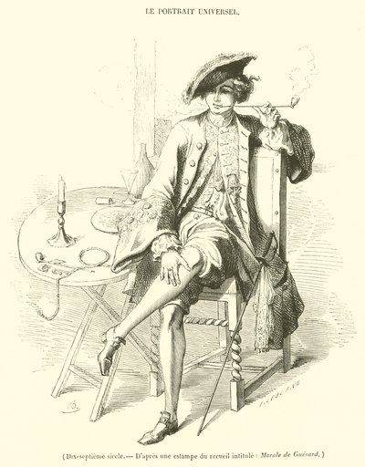 XVII wiek (rycina) autorstwa French School
