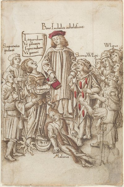 Nie chodzić poza drogą publiczną [fol. 35 recto], ok. 1512-1515 (pióro i tusz) autorstwa French School
