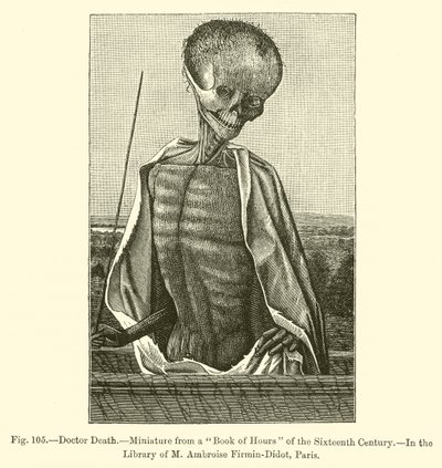 Doktor Śmierć (Grawerowanie) autorstwa French School