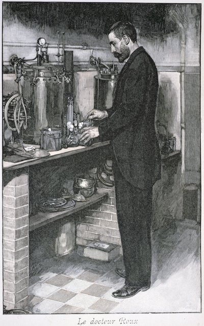 Dr Pierre Emile Roux (1853-1933) z La Revue Illustre, 1 października 1894 autorstwa French School